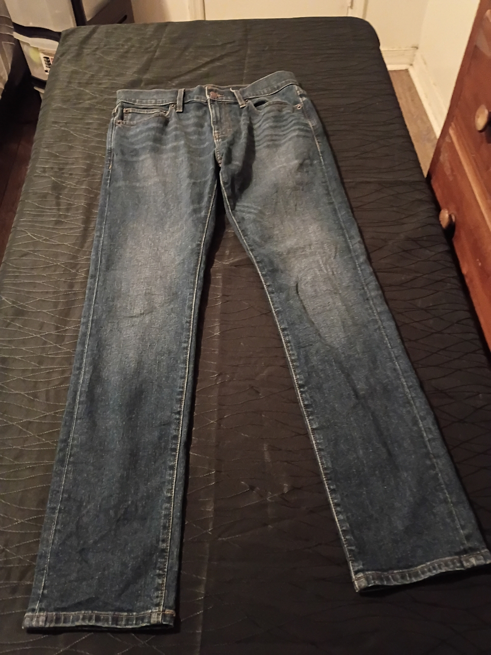 J. Crew Men's Straight-Leg Blue Jeans